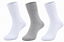 Meia esportiva masculina tamanho especial - 1 kit com 3 pares sortidos - Imagem 1
