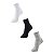 Meia esportiva masculina cano médio básica - 1 kit com 3 pares sortidos - Imagem 1