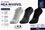 Meia invisível masculina malha retida - 1 kit com 3 pares sortidos - Imagem 1