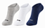 Meia invisível masculina malha retida - 1 kit com 3 pares sortidos - Imagem 3