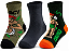 Meia soquete infantil masculina - 1 kit com 3 pares sortidos - Imagem 3