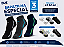Meia sapatilha masculina tamanho especial - 1 kit com 3 pares sortidos - Imagem 5