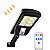 Mini Luminária Solar Poste Rua Parede Refletor 48 Cob Luz Branco frio Prova Da Água Sensor De Movimento Com 3 Funções Controle Remoto - Imagem 1