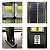 Mini Luminária Solar Poste Rua Parede Refletor 48 Cob Luz Branco frio Prova Da Água Sensor De Movimento Com 3 Funções Controle Remoto - Imagem 5