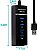 Hub Cabo Usb 3.0 Extensor 4 Portas High Speed Hd Pen Drive SSD Externo Alto Desempenho - Imagem 4