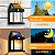 Luminária Solar Externa Potente Arandela Energia Solar, Lâmpada Vintage com Sensor e Acendimento Automático, Ideal para Decoração e Iluminação de Ambientes Externos, Impermeável - Imagem 5