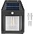 Luminária Solar Externa Potente Arandela Energia Solar, Lâmpada Vintage com Sensor e Acendimento Automático, Ideal para Decoração e Iluminação de Ambientes Externos, Impermeável - Imagem 3