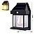Luminária Solar Externa Potente Arandela Energia Solar, Lâmpada Vintage com Sensor e Acendimento Automático, Ideal para Decoração e Iluminação de Ambientes Externos, Impermeável - Imagem 2