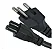 Cabo De Força Tripolar Para Fonte Notebook TV Laptop Compativel Com Dell LG Samsung Padrão Mickey BR - Imagem 5