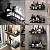 Kit 2 Suporte Shampoo Sabonete Banheiro Retangular Adesivo Parede Box Luxo Cor Preto - Imagem 11