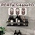 Kit 2 Suporte Shampoo Sabonete Banheiro Retangular Adesivo Parede Box Luxo Cor Preto - Imagem 4