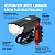 Kit Farol E Lanterna Para Bicicleta Bike Led Potente Usb Recarregável E Resistente A Àgua - Imagem 3