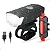 Kit Farol E Lanterna Para Bicicleta Bike Led Potente Usb Recarregável E Resistente A Àgua - Imagem 14