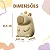 Luminária Lâmpada Silicone Capivara Led Abajur Noturna Recarregável Touch Control Infantil Colorida - Imagem 4