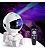 Mini Luminária Astronauta Robozinho Projetor Astronauta Luz Nebulosa Galáxia Estrelas Branco Bivolt - Imagem 10