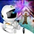 Mini Luminária Astronauta Robozinho Projetor Astronauta Luz Nebulosa Galáxia Estrelas Branco Bivolt - Imagem 3
