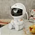 Mini Luminária Astronauta Robozinho Projetor Astronauta Luz Nebulosa Galáxia Estrelas Branco Bivolt - Imagem 2