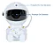 Mini Luminária Astronauta Robozinho Projetor Astronauta Luz Nebulosa Galáxia Estrelas Branco Bivolt - Imagem 6
