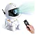 Mini Luminária Astronauta Robozinho Projetor Astronauta Luz Nebulosa Galáxia Estrelas Branco Bivolt - Imagem 12