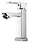 Torneira Bancada de Banheiro Lavabo Luxo Inox Cromada Fria Quadrada - Imagem 7