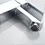 Torneira Bancada de Banheiro Lavabo Luxo Inox Cromada Fria Quadrada - Imagem 9