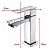 Torneira Bancada de Banheiro Lavabo Luxo Inox Cromada Fria Quadrada - Imagem 6