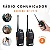 Kit 2 Radio Comunicador Walkie Talkie Baofeng 777s Alcance 9km Bandas de freqüência UHF Cor Preto - Imagem 3