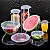 Kit 6 Peças Tampas Silicone Universal Ajustável Reutilizável - Imagem 2