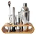 Kit Bartender Profissional Barman 12 Peças Inox Coqueteleira Caipirinha Homebar Luxo - Imagem 11
