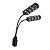 LUMINARIA LED SOMA X7 PRETA (15W) LED BRANCO/VERMELHO 127V - Imagem 1