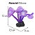 ENFEITE DE SILICONE SOMA CORAL MUSHROOM LONG STEM ROXO - Imagem 1