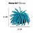 ENFEITE DE SILICONE SOMA ANEMONA SHORT AZUL  4,5 CM (6 UN) - Imagem 2