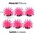 ENFEITE DE SILICONE SOMA ANEMONA SHORT ROSA  4,5 CM (6 UN) - Imagem 2