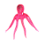 ENFEITE DE SILICONE SOMA JELLY OCTOPUS ROSA - Imagem 1