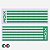 Toalha XIOM - Striped Long - Lilás/Verde - Imagem 1