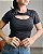 Cropped Com Decote - Slim e Plus Size - Imagem 1