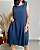 Vestido Trapézio Regata Com Bolsos Laterais - Slim e Plus Size - Imagem 5