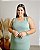 Vestido Regata Com Decote Quadrado Fendas Laterais - Slim e Plus Size - Imagem 3