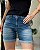 Bermuda Meia Coxa Com Barra Virada - Slim e Plus Size - Imagem 1