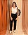 Calça Com Viés Duplo Nas Laterais E Bolsos Atrás - Slim e Plus Size - Imagem 2