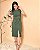 Vestido Midi C/ Gola Redonda E Fenda Frontal E Bolsos Laterais - Slim, Plus ExPlus Size - Imagem 1
