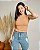 Cropped Cavado Em Malha Canelada - Slim e Plus Size - Imagem 1