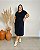 Vestido Midi Com Manga E Fendas Laterais - Slim e Plus Size - Imagem 1