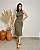 Vestido Cavado Com Gola Media E Fendas Laterais - Slim e Plus Size - Imagem 1