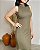 Vestido Cavado Com Gola Media E Fendas Laterais - Slim e Plus Size - Imagem 2