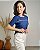 Blusa Baby Look Com Detalhe Em Cor - Slim Size - Imagem 4