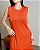 Vestido Regata Longo C/ Fendas E Bolsos Laterais E Pesponto Em Cor - Slim e Plus Size - Imagem 5