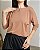 Blusa Decote Canoa Com Manga Morcego E Punho - Slim e Plus Size - Imagem 1