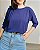 Blusa Decote Canoa Com Manga Morcego E Punho - Slim e Plus Size - Imagem 5