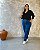 Baby Look Decote V Com Manga 3/4 - Slim e Plus Size - Imagem 5
